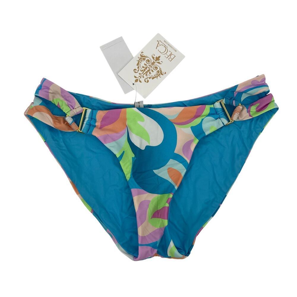 Becca All That Glitter Side Split Hipster Bikini Bottom Size Medium NWT - Picture 3 of 7